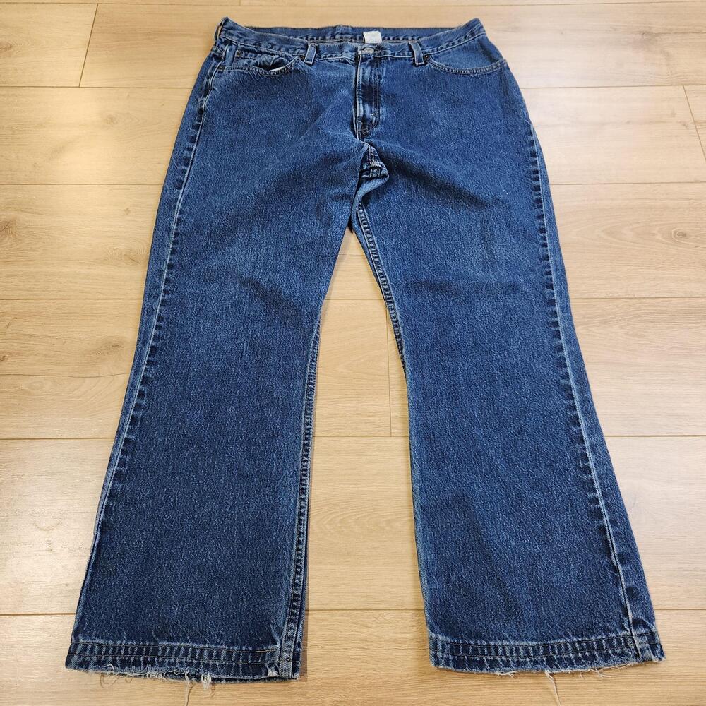 Vintage Levis 515 Bootcut Jeans Womens 16 Lower Rise Blue Denim USA Made Y2K